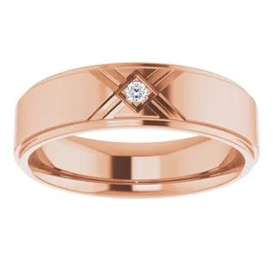 .03 CT Natural Diamond Accented Band 124688 - 6 mm