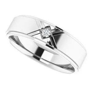 .03 CT Natural Diamond Accented Band 124688 - 6 mm