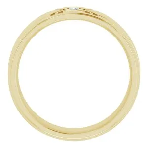 .03 CT Natural Diamond Accented Band 124688 - 6 mm