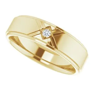 .03 CT Natural Diamond Accented Band 124688 - 6 mm