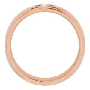 .03 CT Natural Diamond Accented Band 124688 - 6 mm