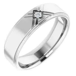 .03 CT Natural Diamond Accented Band 124688 - 6 mm