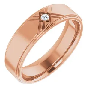 .03 CT Natural Diamond Accented Band 124688 - 6 mm