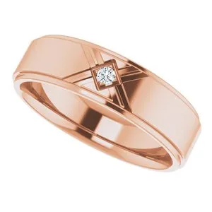 .03 CT Natural Diamond Accented Band 124688 - 6 mm