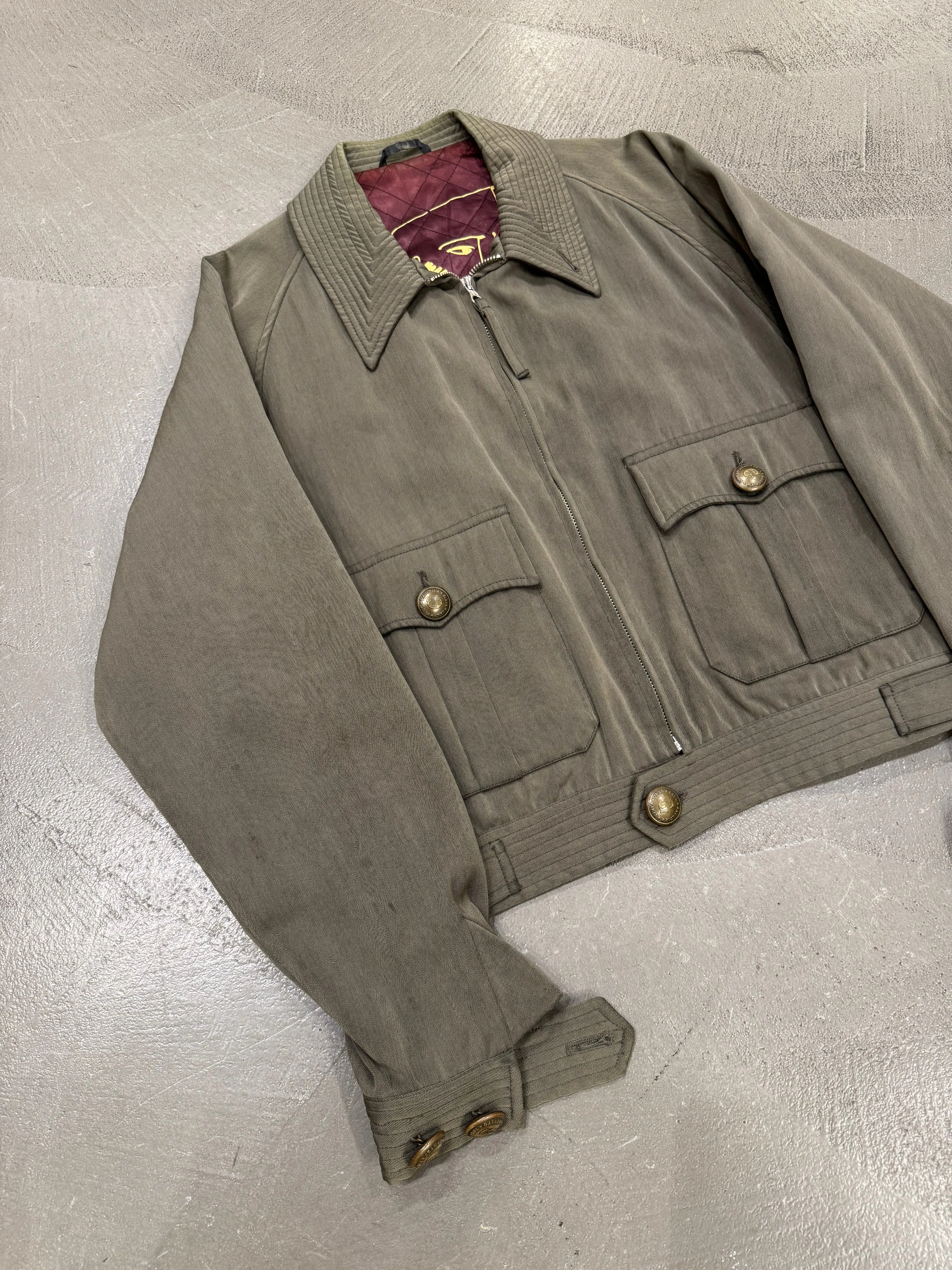 1980s Jeans Paul Gaultier cropped cargo bomber jacket