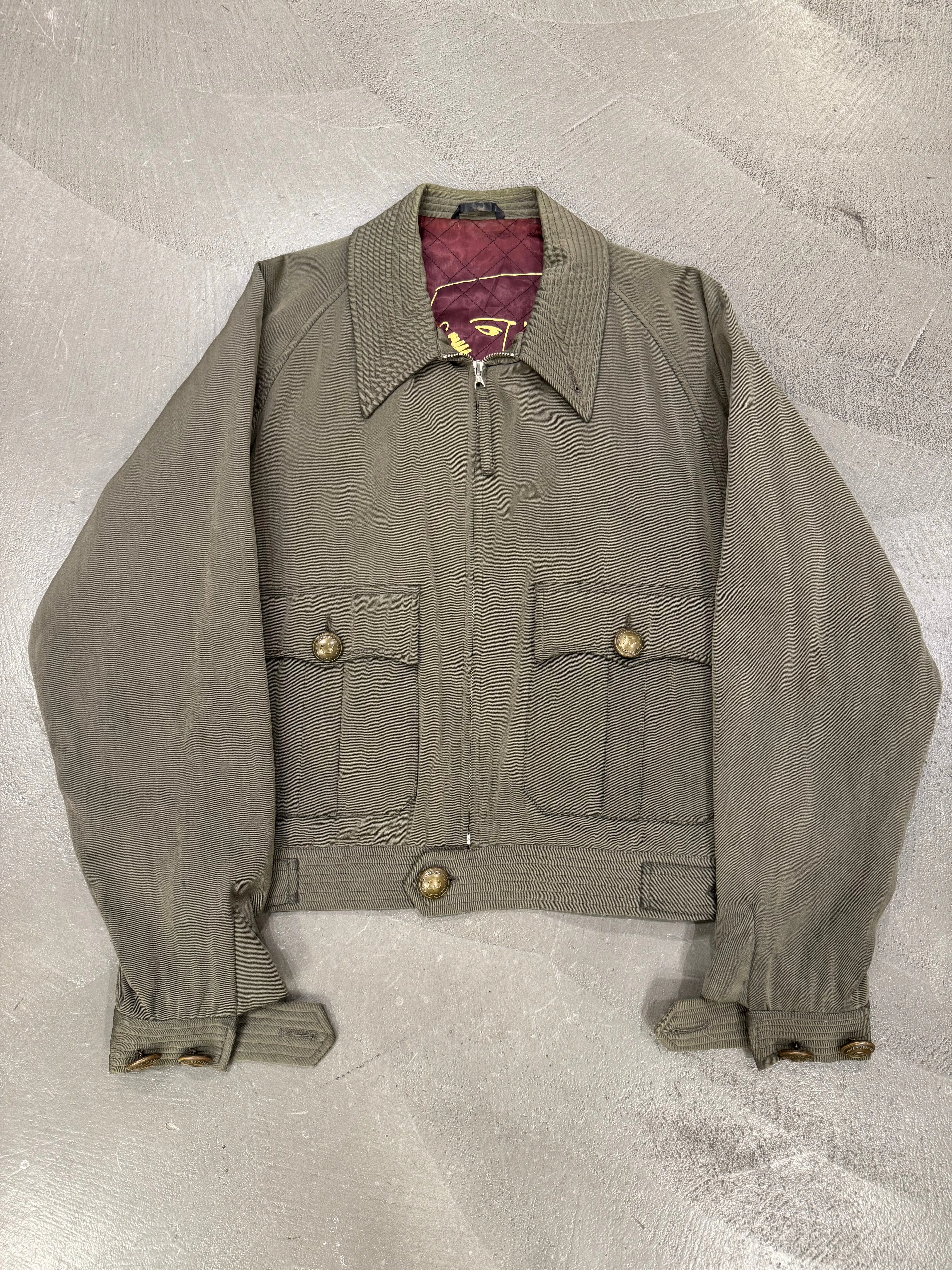 1980s Jeans Paul Gaultier cropped cargo bomber jacket