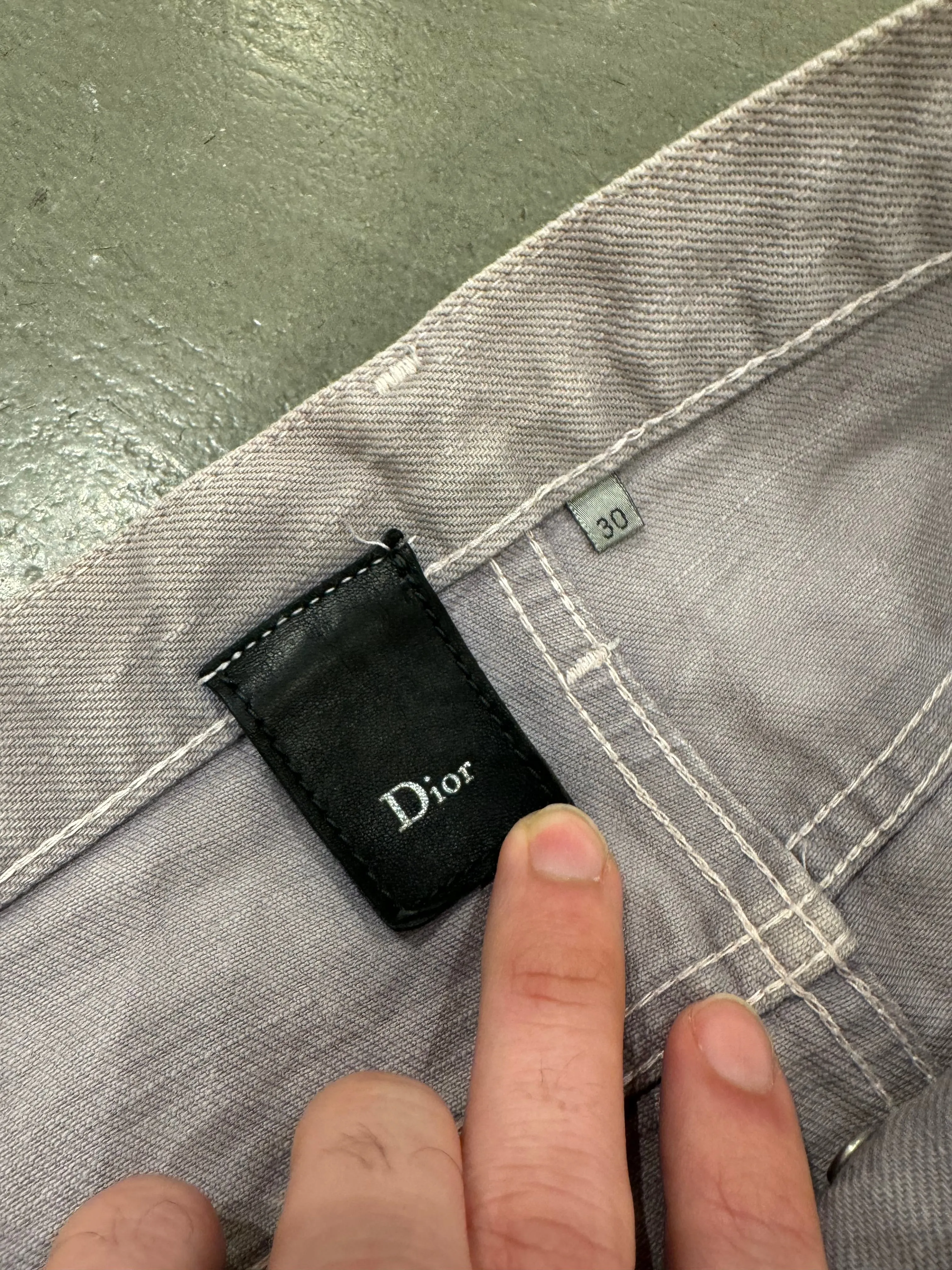 2000s Dior by Hedi Slimane faded jeans