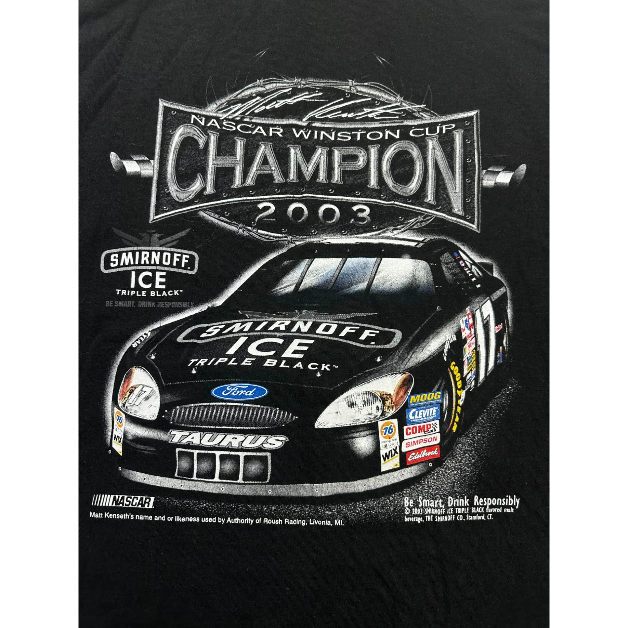 2003 NASCAR WINSTON CUP CHAMPION TEE - (XXXL)