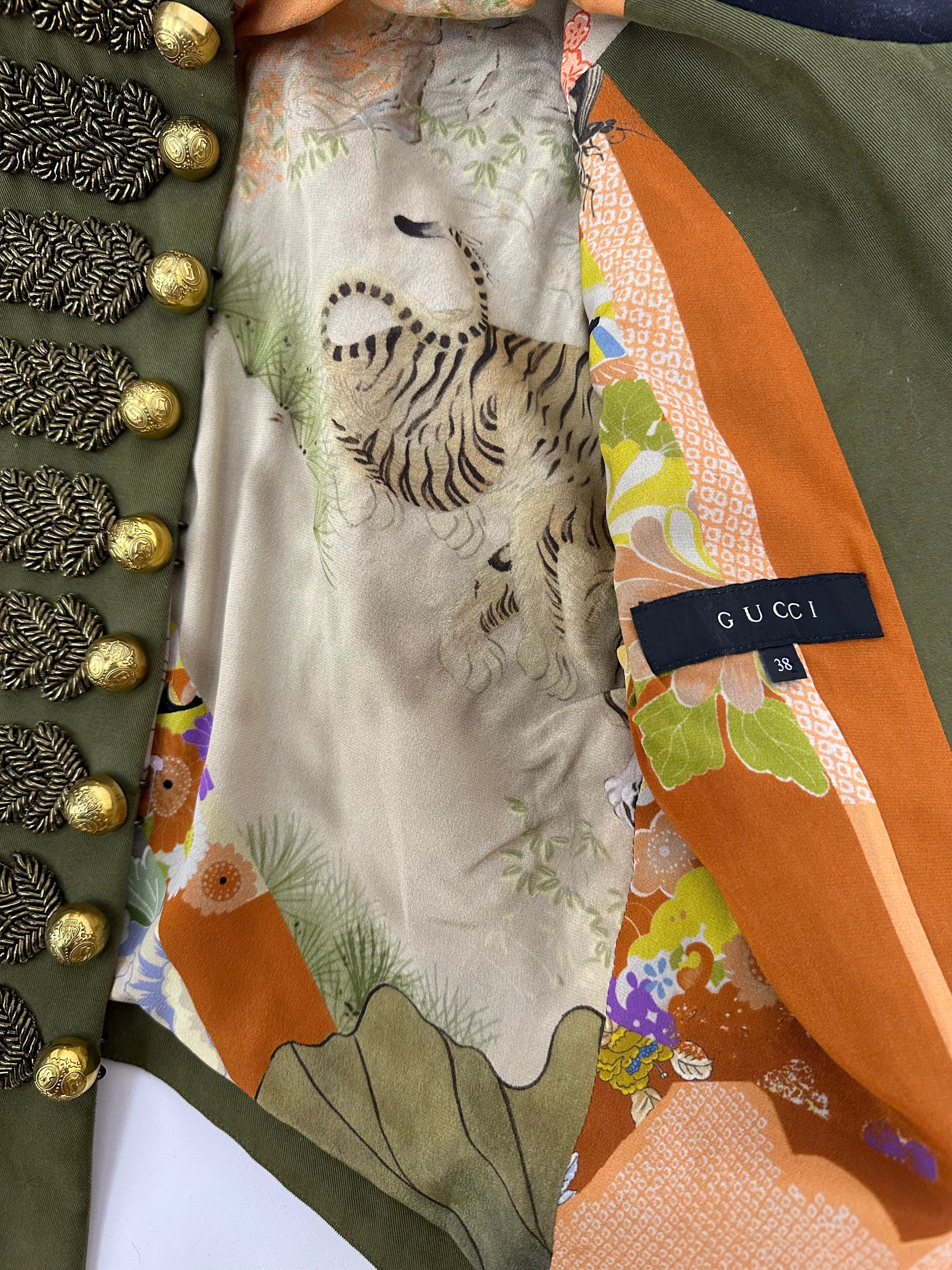 2015 Gucci Prince Charming Military Jacket*