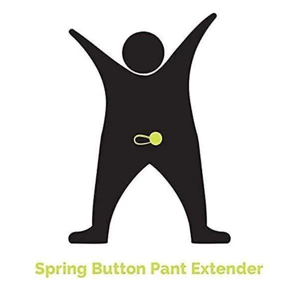 6pcs Unisex Jeans Pants Instant Fix Waist Extender Metal Freedom Elastic Buttons