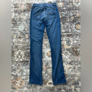 7 For All Mankind Low Rise Kimmie Straight Jeans Medium Wash - Size 28