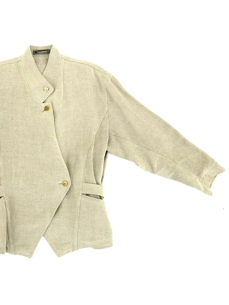 80s Issey Miyake Linen Oversize Jacket