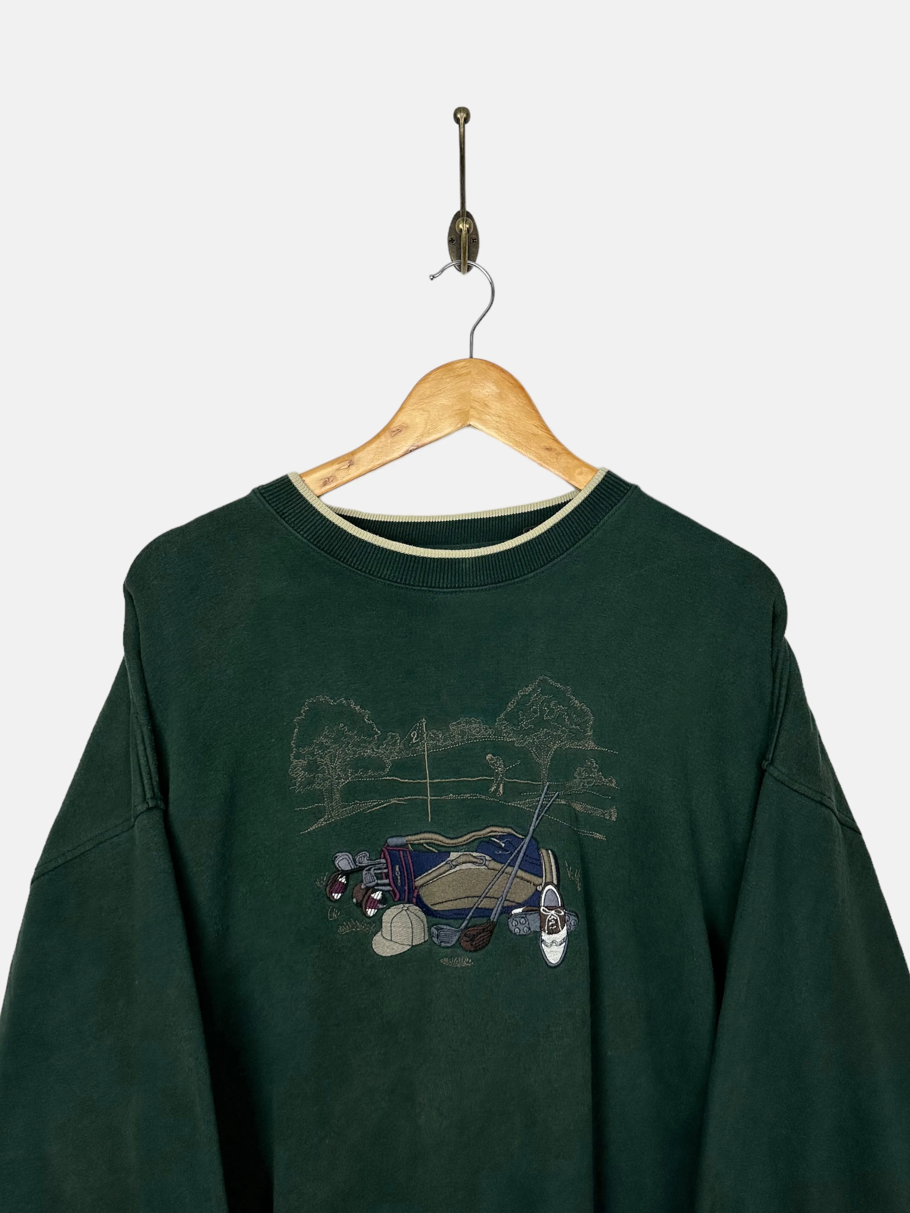 90's Golf Embroidered Vintage Sweatshirt Size XL-2XL