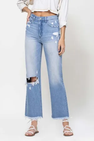 90's Vintage NonStretch Ankle Flare, Vervet by Flying Monkey