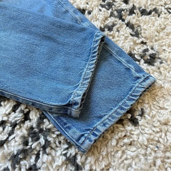 AG ADRIANO GOLDSCHMIED // Ex-Boyfriend Slim Jeans, Distressed Ripped Knee, 24R