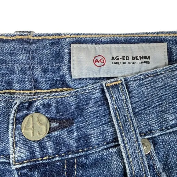 AG Adriano Goldschmied Jeans Womens Sz 26R AG-Ed Denim Ex-Boyfriend Slouchy Slim