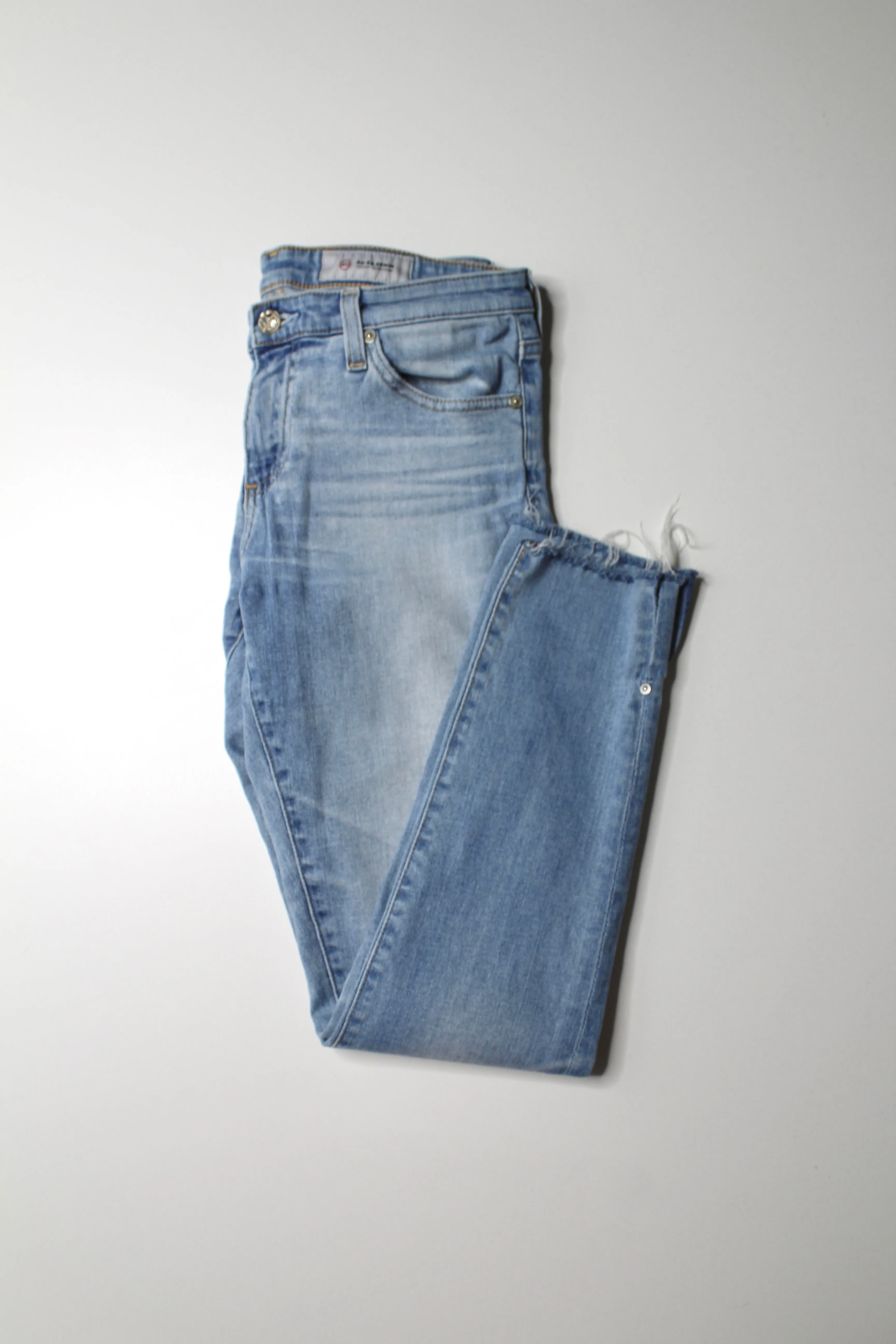 AG Jeans light wash legging ankle super skinny jeans, size 28