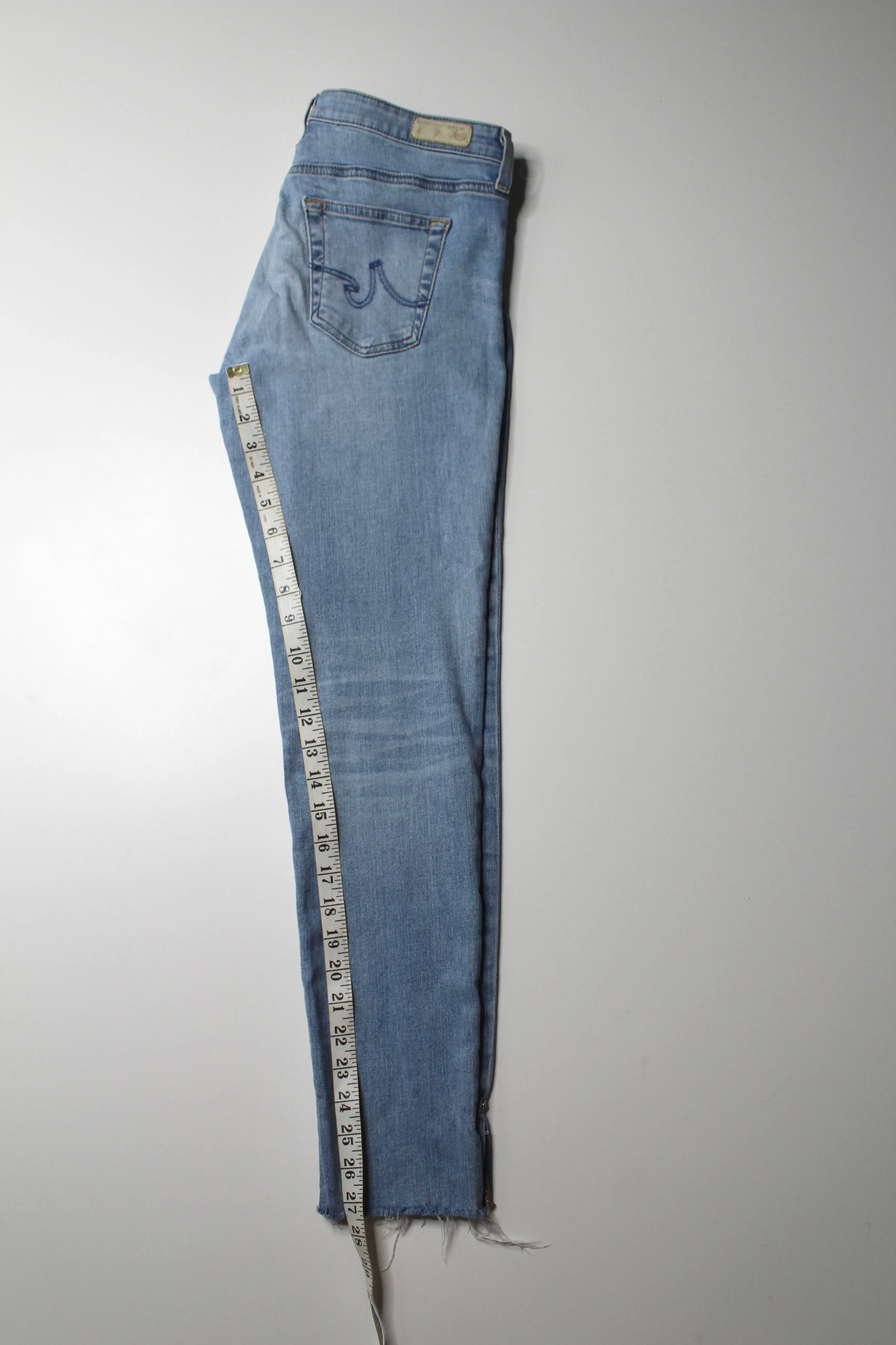 AG Jeans light wash legging ankle super skinny jeans, size 28