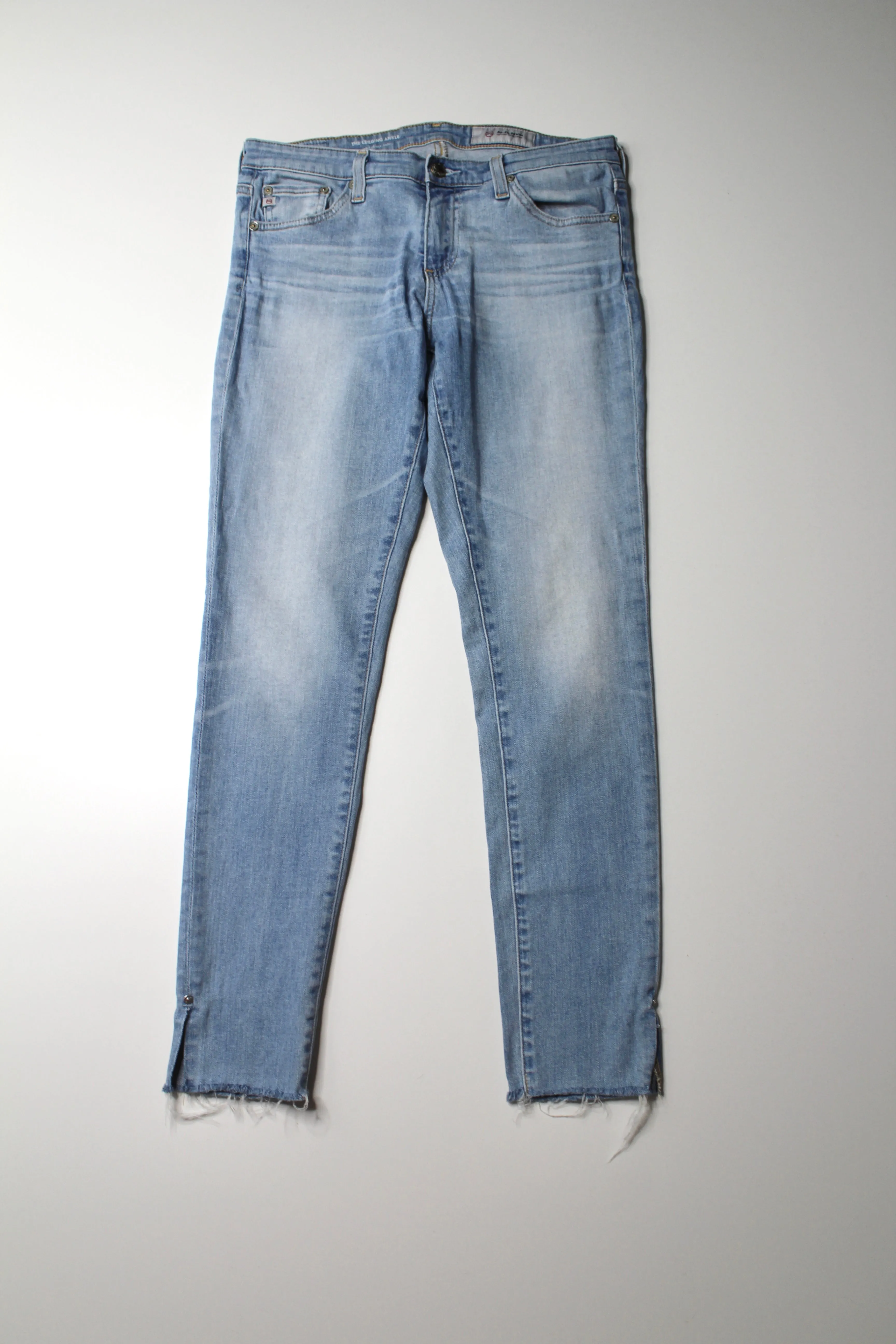 AG Jeans light wash legging ankle super skinny jeans, size 28