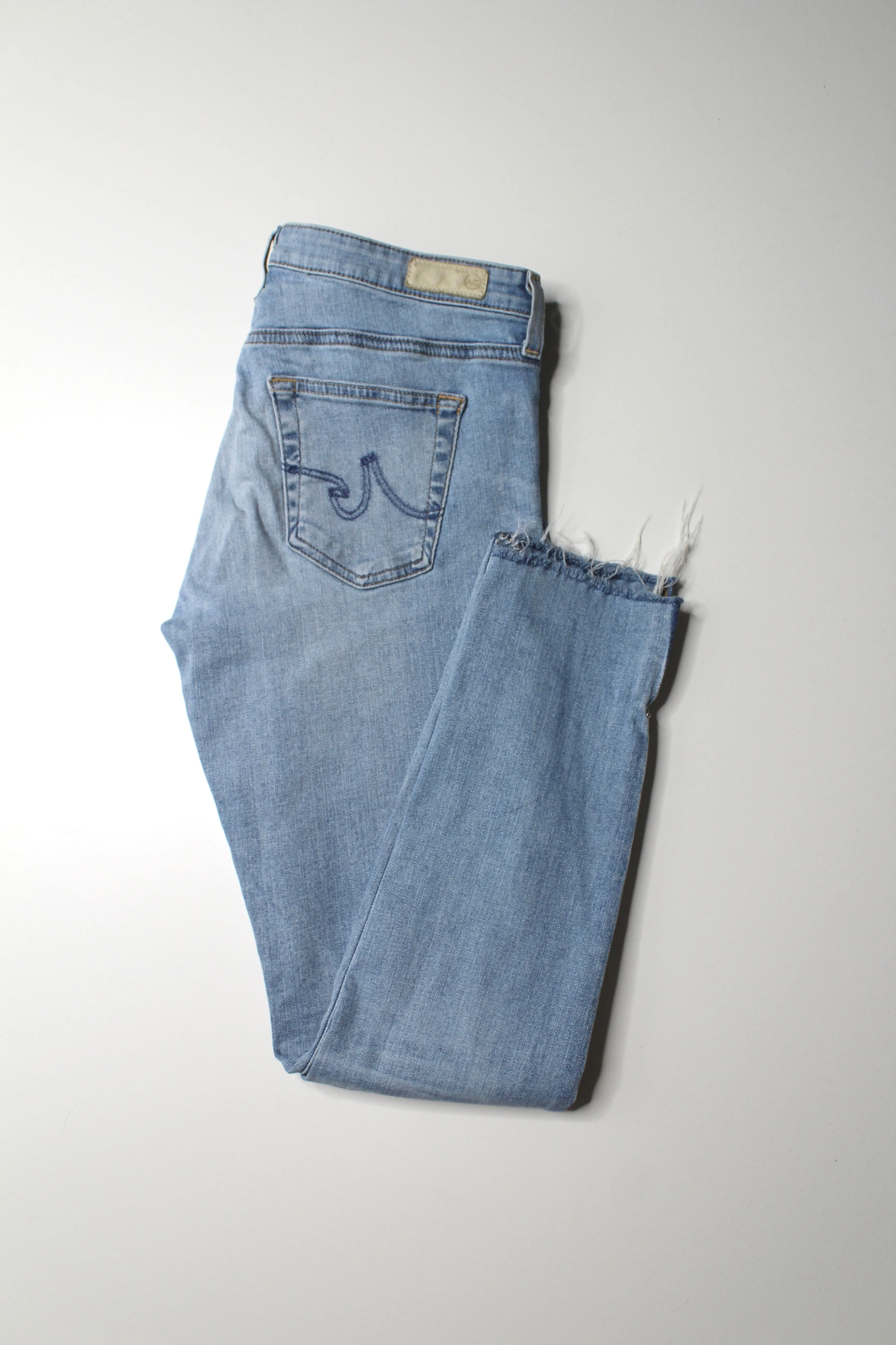 AG Jeans light wash legging ankle super skinny jeans, size 28
