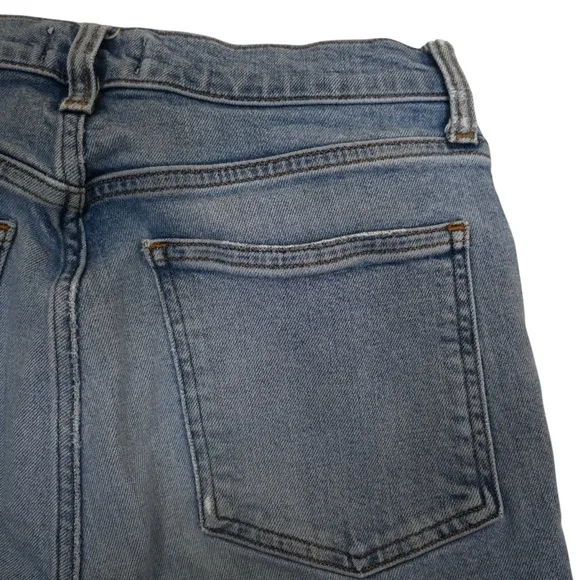 Agolde Womens 27 Willow Mid Rise Slim Crop Jeans