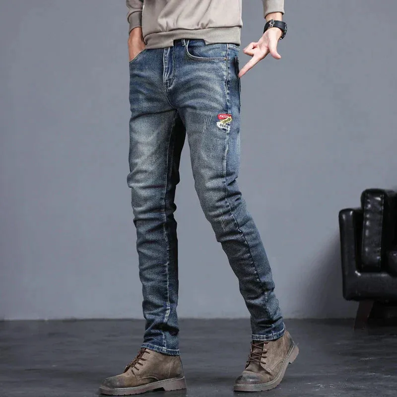 Albert – Vintage Slim Fit Jeans voor Heren