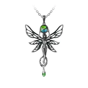 Alchemy Gothic P763  The Green Goddess Necklace Pendant