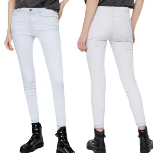 ALLSAINTS Grace Released-Hem Cropped Skinny Jeans in Bleach Indigo!