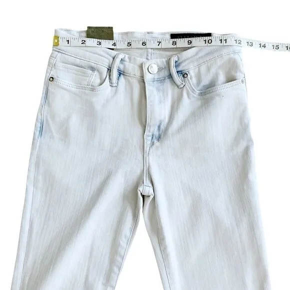 ALLSAINTS Grace Released-Hem Cropped Skinny Jeans in Bleach Indigo!