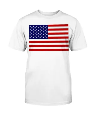 American Flag Gildan Cotton T-Shirt