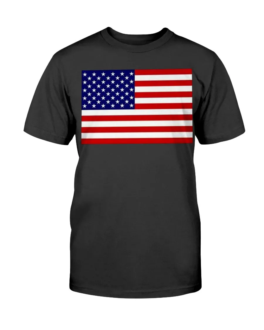 American Flag Gildan Cotton T-Shirt
