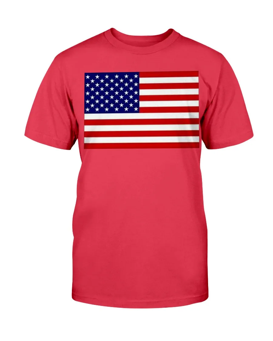 American Flag Gildan Cotton T-Shirt