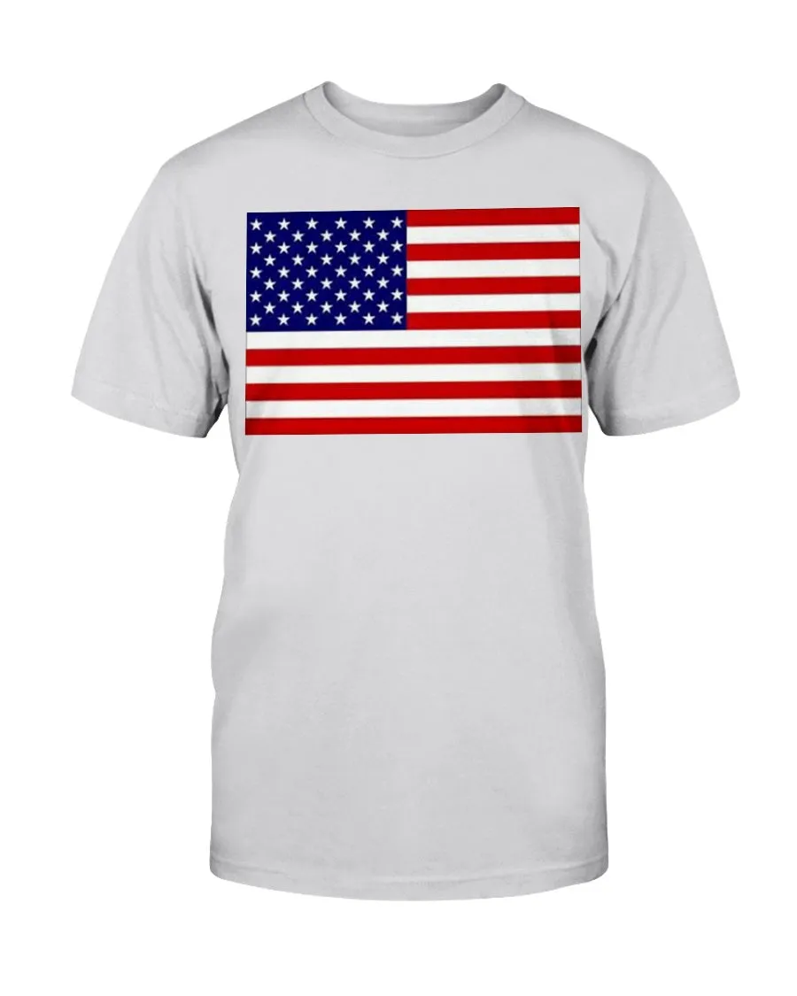 American Flag Gildan Cotton T-Shirt