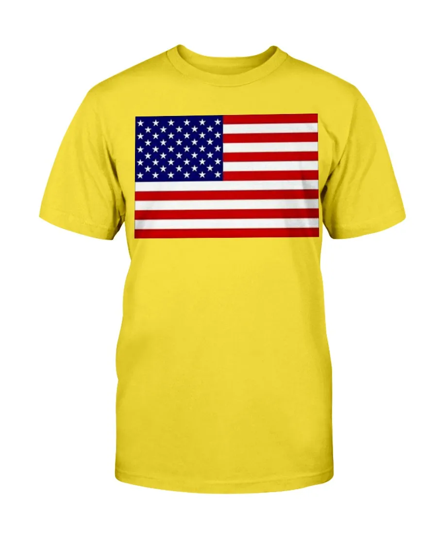 American Flag Gildan Cotton T-Shirt
