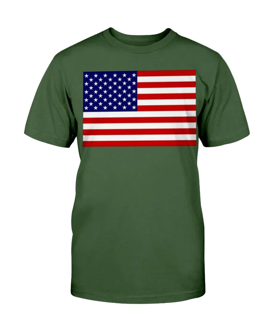 American Flag Gildan Cotton T-Shirt