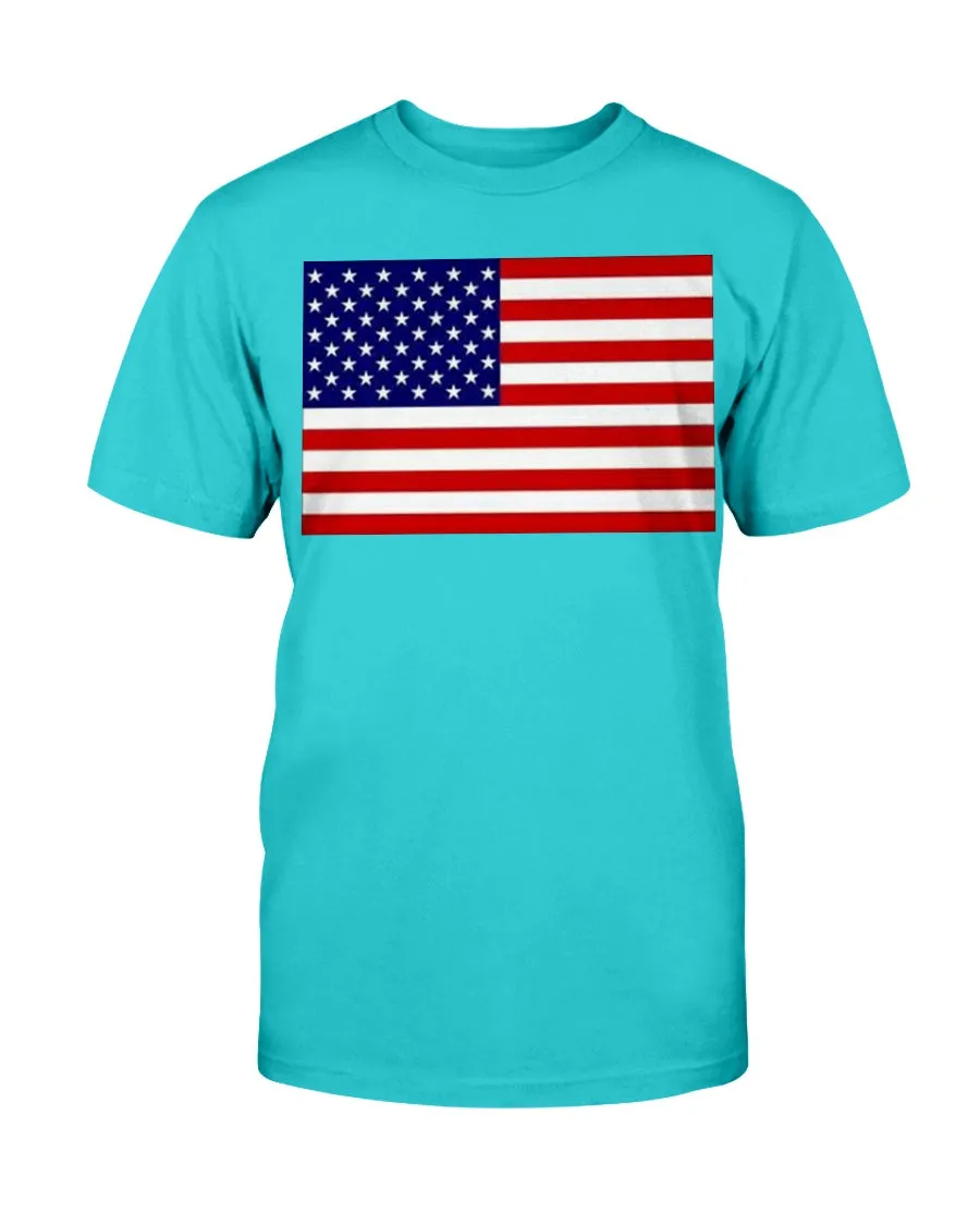American Flag Gildan Cotton T-Shirt