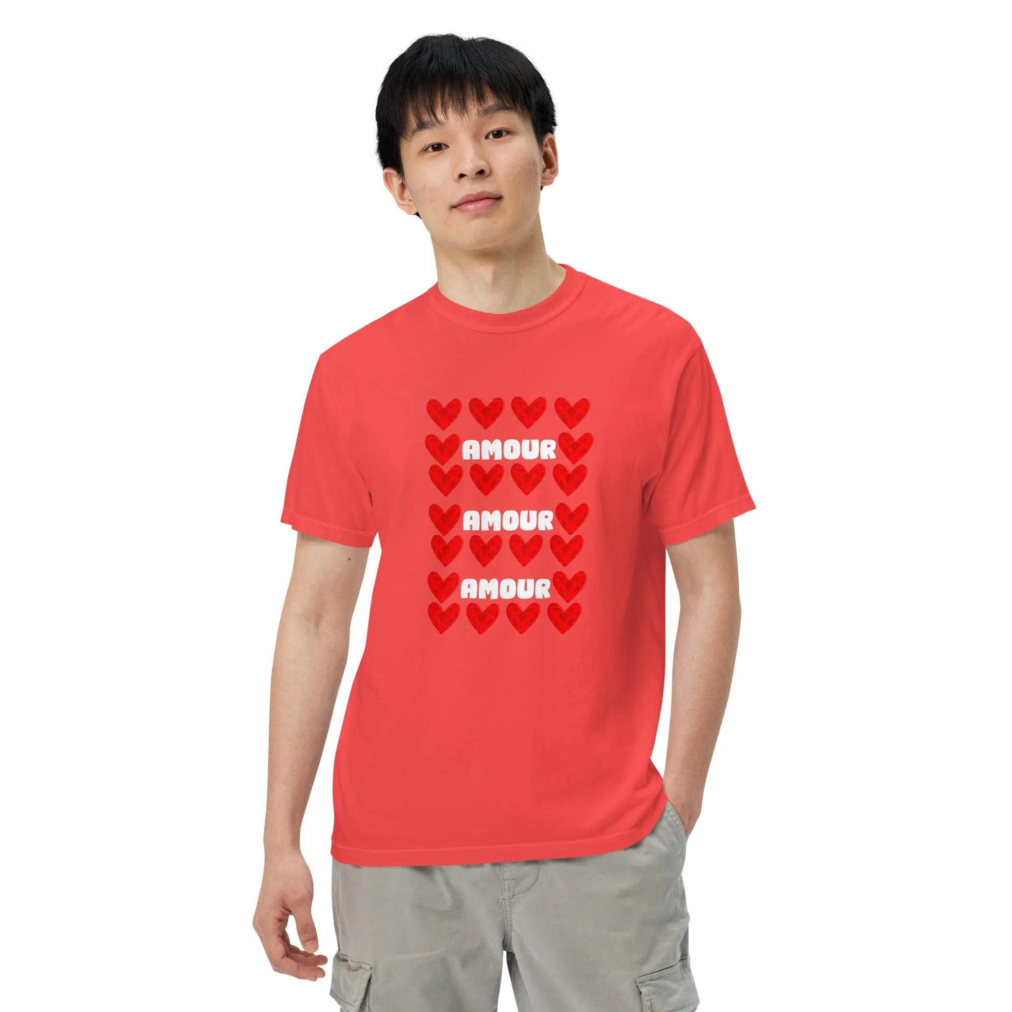 Amour Paprika garment-dyed heavyweight t-shirt