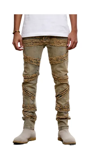 ANOM "ZIGZAG" DIRTY WASH DENIM