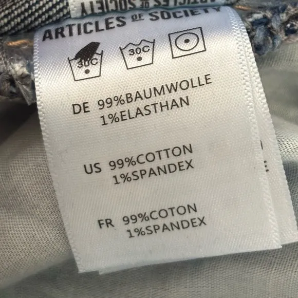 Articles of Society The Jones Jeans NWT
