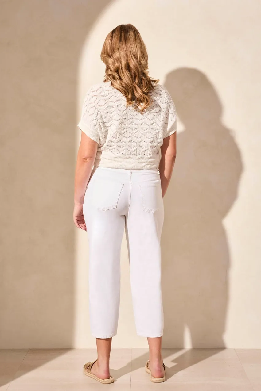 Audrey Girlfriend Barrel Crop Jeans