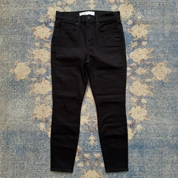 AYR Hi-Rise Skinny Jeans in Jet Black 28 x 26