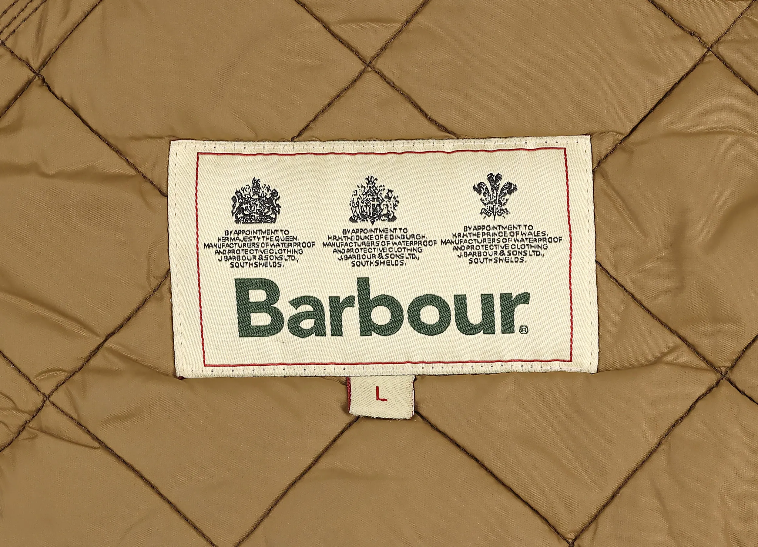 Barbour Shoveler Quilt Jacket - Brown - L