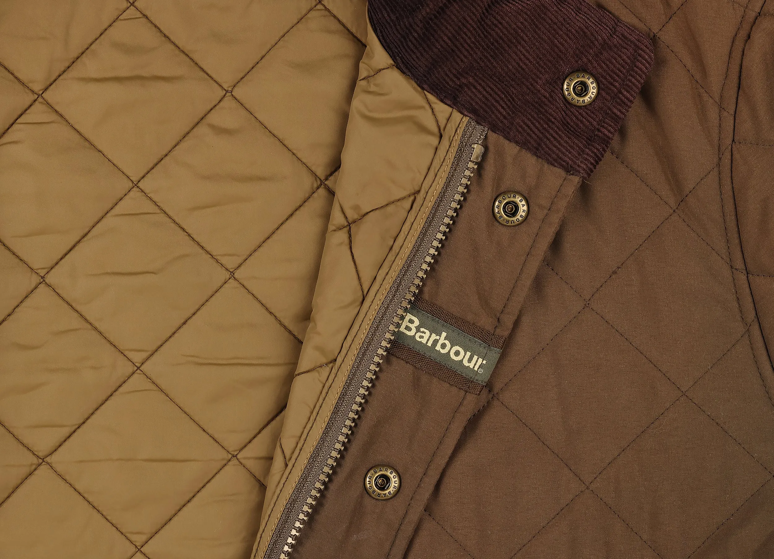 Barbour Shoveler Quilt Jacket - Brown - L