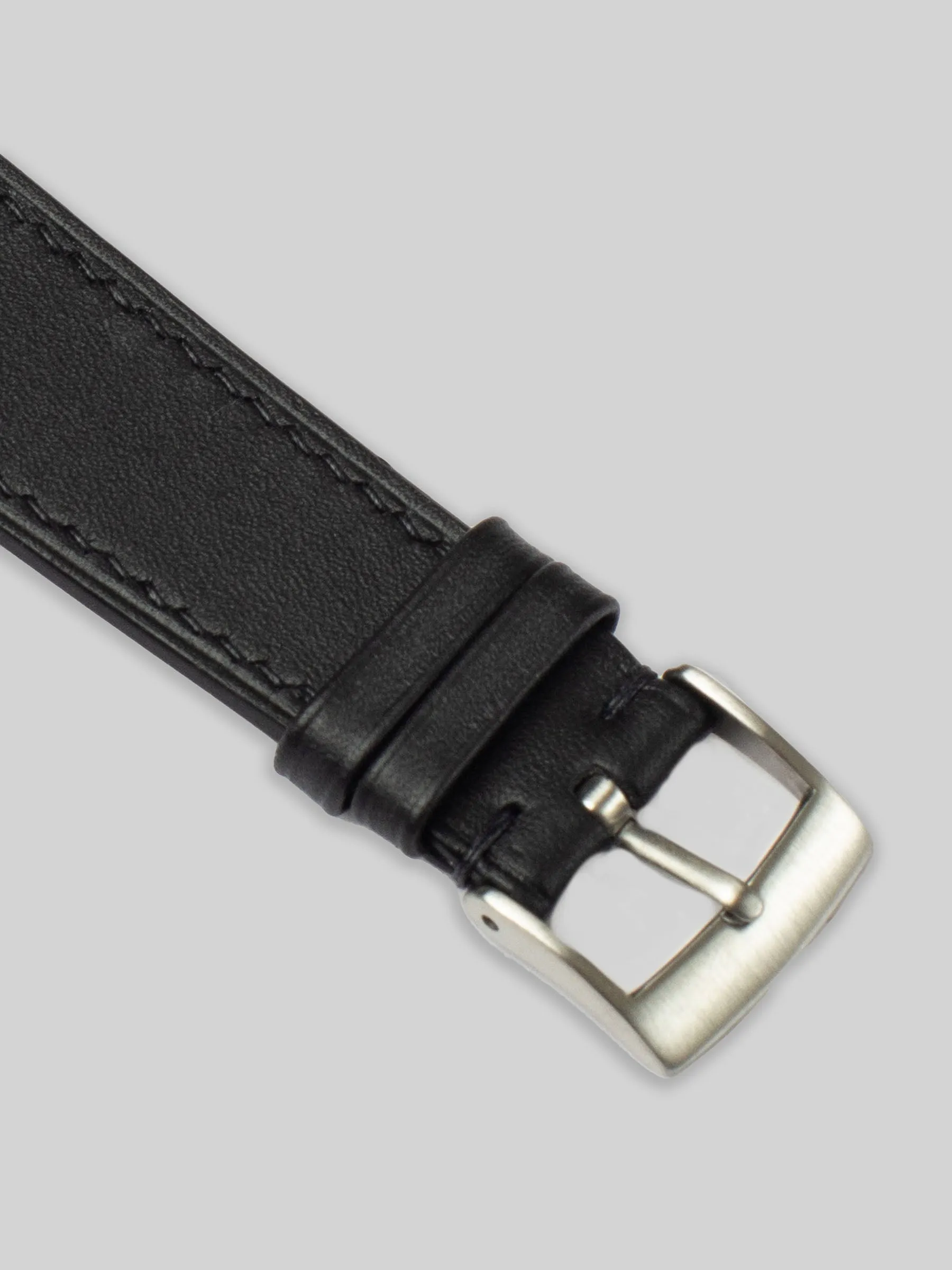 Barenia Leather Watch Strap - Black