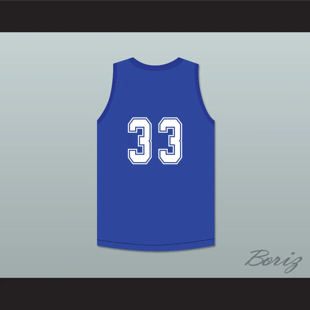 Barry Worth 33 Clean Sweep Blue Basketball Jersey Slam Dunk Ernest 1