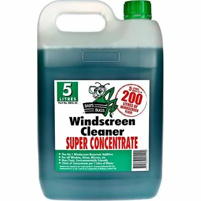 Bars Bugs Screen Clean - 5 Litre