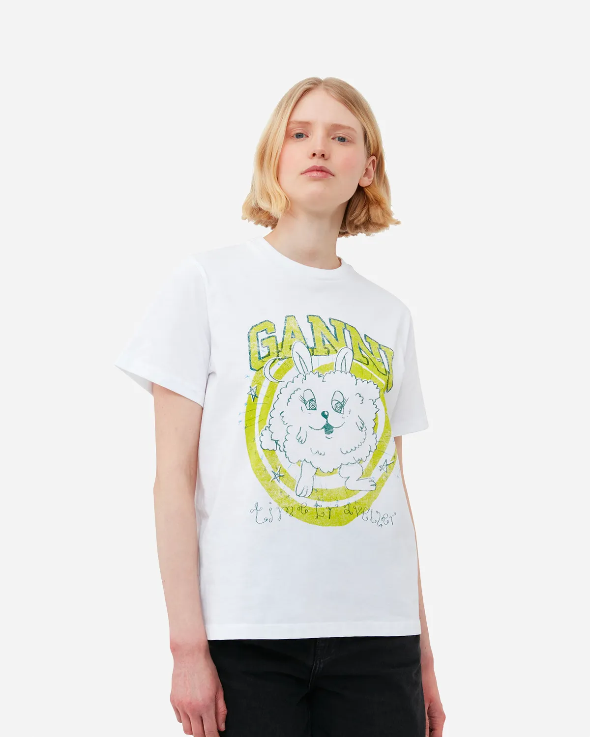 Basic Jersey Bunny Relaxed T-shirt - Bright White