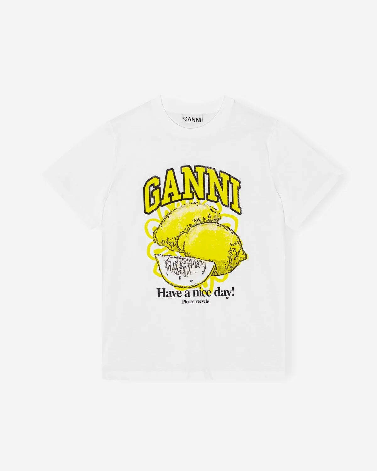 Basic Jersey Lemon Relaxed T-shirt - Bright White