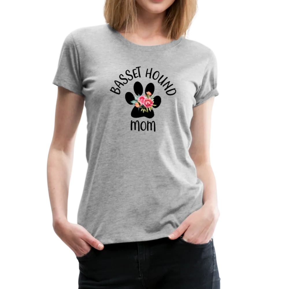 Basset Hound Mom Women’s Premium T-Shirt (CK1529)