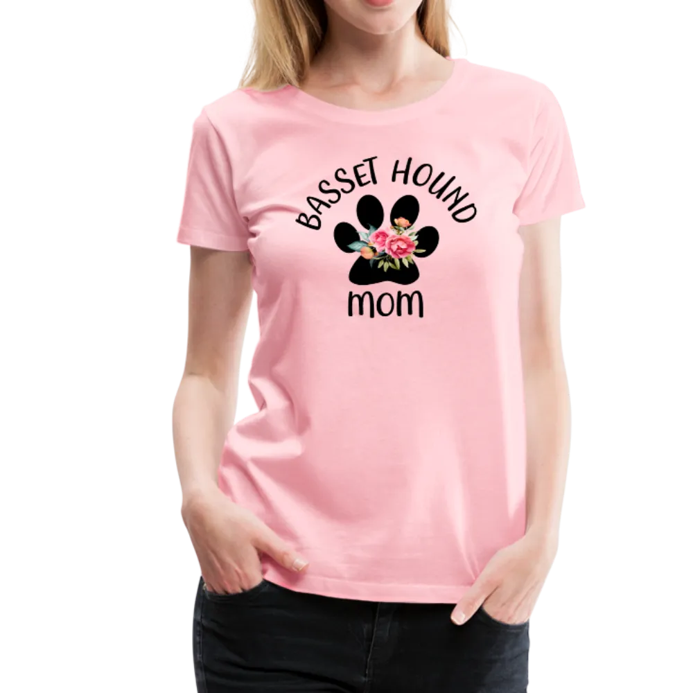 Basset Hound Mom Women’s Premium T-Shirt (CK1529)